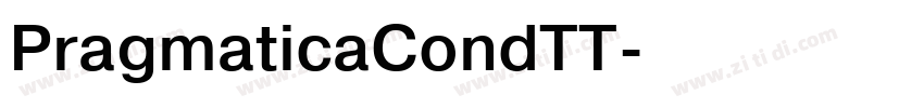 PragmaticaCondTT字体转换