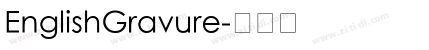EnglishGravure字体转换