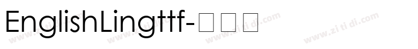 EnglishLingttf字体转换