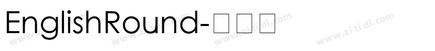 EnglishRound字体转换