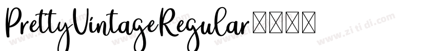 PrettyVintageRegular字体转换