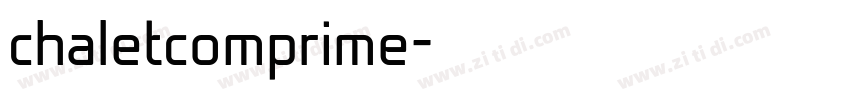 chaletcomprime字体转换