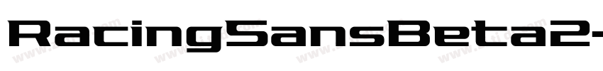 RacingSansBeta2字体转换