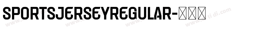 SportsJerseyRegular字体转换