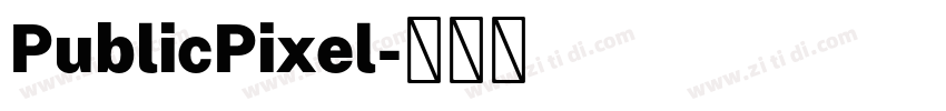 PublicPixel字体转换