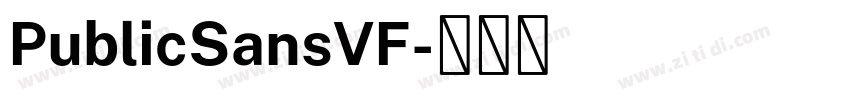 PublicSansVF字体转换