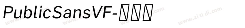 PublicSansVF字体转换