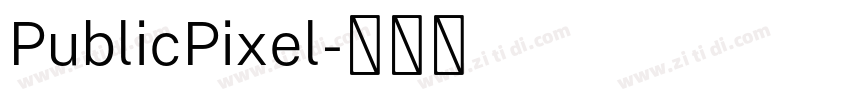 PublicPixel字体转换