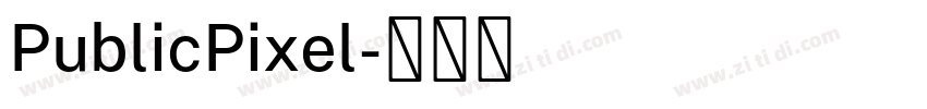 PublicPixel字体转换