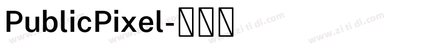 PublicPixel字体转换