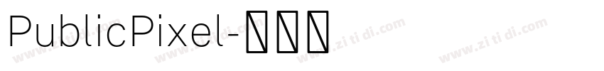 PublicPixel字体转换