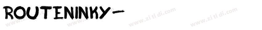 RoutenInky字体转换