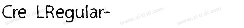 Cre望号LRegular字体转换