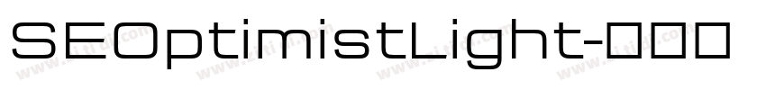 SEOptimistLight字体转换 SEOptimistLight字体转换