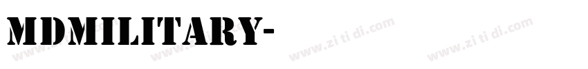 MDMilitary字体转换