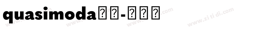 quasimoda字体字体转换