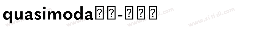 quasimoda字体字体转换