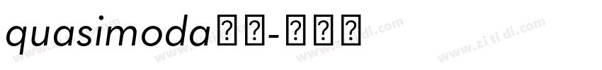 quasimoda字体字体转换