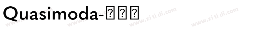 Quasimoda字体转换