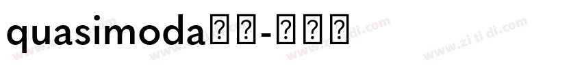 quasimoda字体字体转换