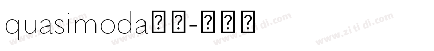 quasimoda字体字体转换