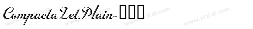 CompactaLetPlain字体转换