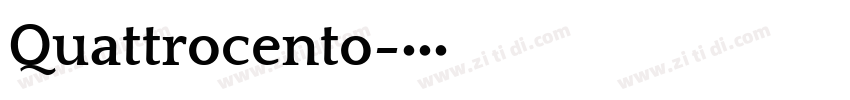 Quattrocento字体转换