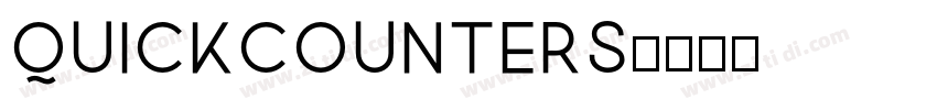 QuickCounters字体转换