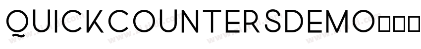 QuickCountersDEMO字体转换