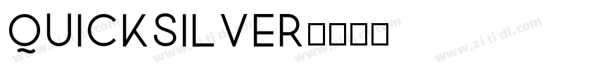 Quicksilver字体转换