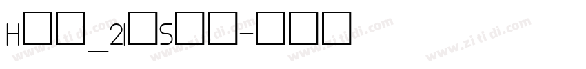 Hlv_2Inset字体转换