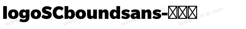 logoSCboundsans字体转换