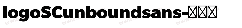 logoSCunboundsans字体转换