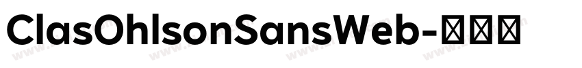 ClasOhlsonSansWeb字体转换