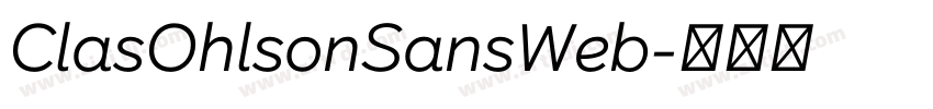 ClasOhlsonSansWeb字体转换