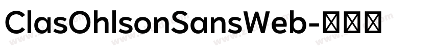 ClasOhlsonSansWeb字体转换