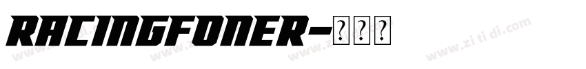 RacingFoner字体转换
