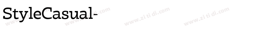 StyleCasual字体转换