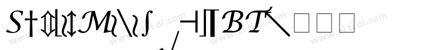 SymbolMonospacedBT字体转换