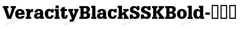 VeracityBlackSSKBold字体转换