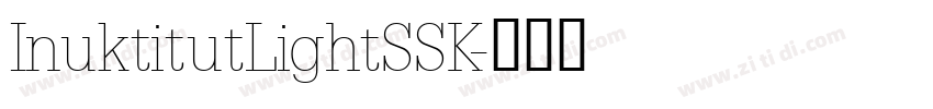 InuktitutLightSSK字体转换