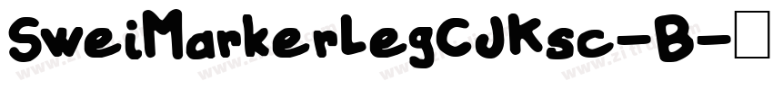 SweiMarkerLegCJKsc-B字体转换