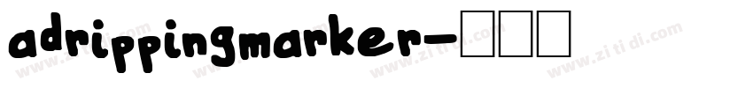 adrippingmarker字体转换