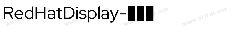 RedHatDisplay字体转换