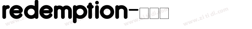 redemption字体转换