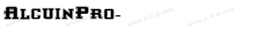 AlcuinPro字体转换