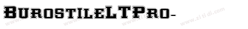 BurostileLTPro字体转换