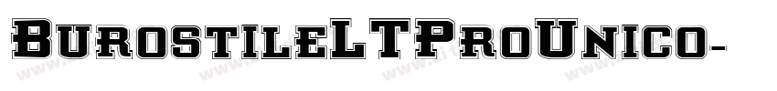 BurostileLTProUnico字体转换