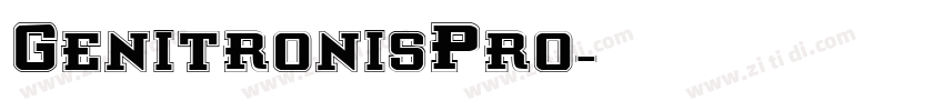 GenitronisPro字体转换