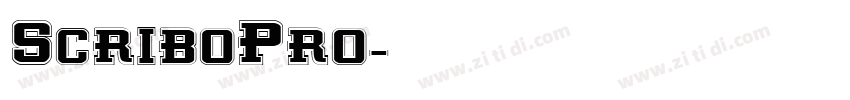 ScriboPro字体转换